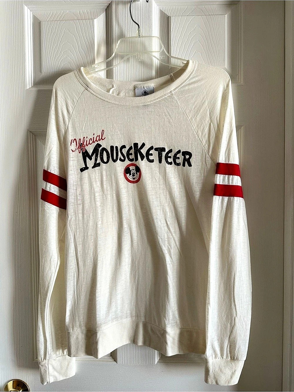 Disney Mousketeer Color Block Long Sleeve Medium, LIKE NEW